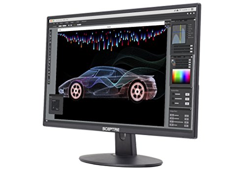 Sceptre 24" Professional Thin 75Hz 1080p LED Monitor 2x HDMI VGA Build-in Speakers, Machine Black (E248W-19203R Series)