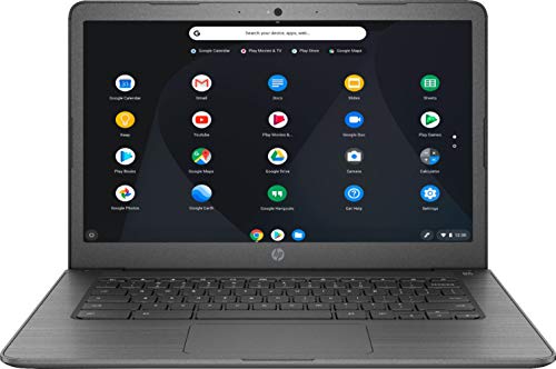 Newest HP 14-inch Chromebook Touchscreen Laptop, Intel Celeron N3350, 4GB RAM, 32GB eMMC SSD, Intel UHD Graphics, Chrome OS, Upto 10hrs Battery Life (Bundle with 128GB MicroSD Card & Sleeve)