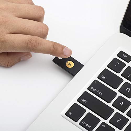 Yubico Security Key, YubiKey 5, NFC Login, U2F, FIDO2, USB-A Ports, Dual Verification, Heavy Duty, Shock Resistant, Waterproof
