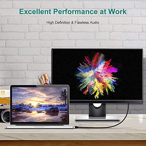 DisplayPort to HDMI 6 Feet Cable, BENFEI DisplayPort to HDMI Male to Male Adapter Gold-Plated Cord Compatible with Lenovo, HP, ASUS, Dell and Other Brand