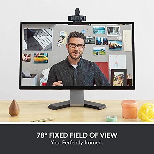 Logitech C920e HD 1080p Mic-Enabled Webcam, certified for Zoom, Microsoft Teams compatible, TAA Compliant