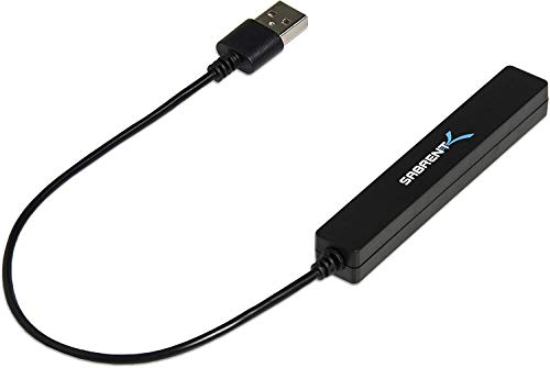 SABRENT 4 Port Portable USB 2.0 Hub (9.5" Cable) for Ultra Book, MacBook Air, Windows 8 Tablet PC (HB-MCRM)