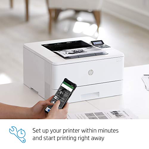 HP LaserJet Pro M404dn Monochrome Printer with built-in Ethernet & 2-sided printing, works with Alexa (W1A53A)