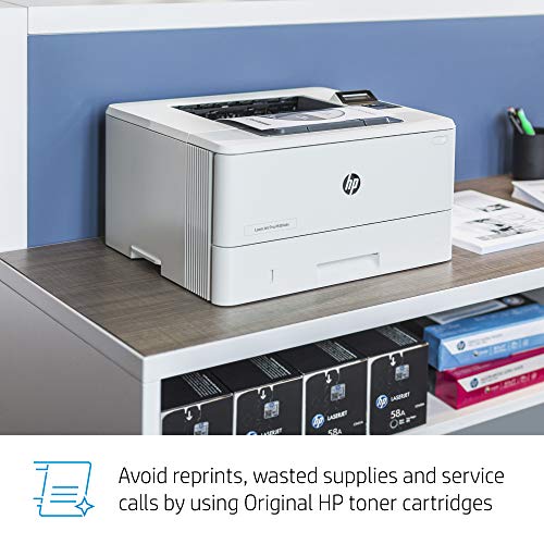 HP LaserJet Pro M404dn Monochrome Printer with built-in Ethernet & 2-sided printing, works with Alexa (W1A53A)