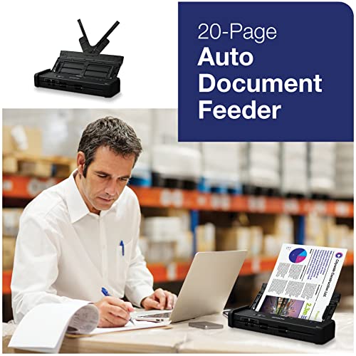 Epson DS-320 Mobile Scanner with ADF: 25ppm, TWAIN & ISIS Drivers, 3-Year Warranty